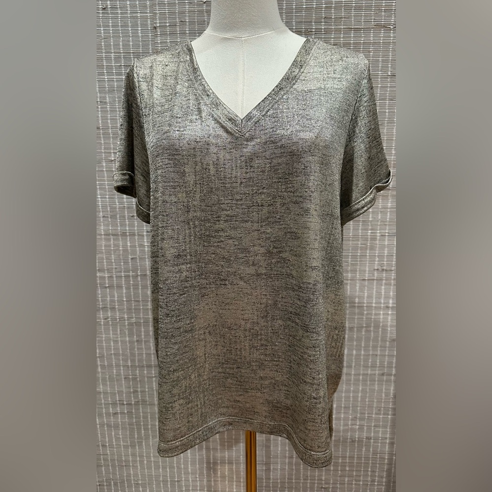 💜 Akemi + Kin Gold Shimmer Top 💜